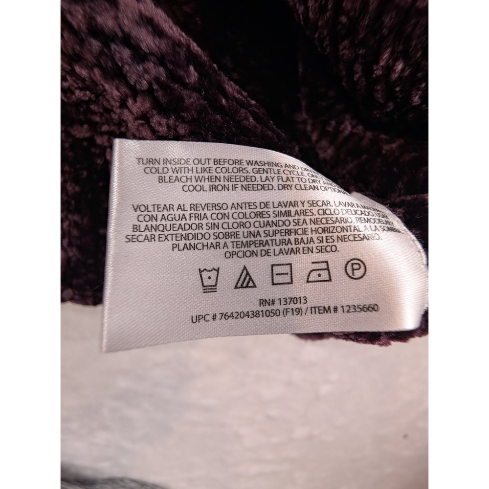 Orvis Women's Chenille Plum Brown Sweater Size XL Pullover Plush Soft Crewneck - Picture 8 of 10